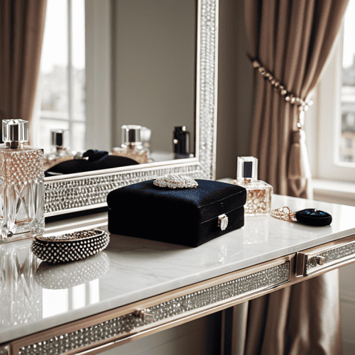 Fashion accessories on display