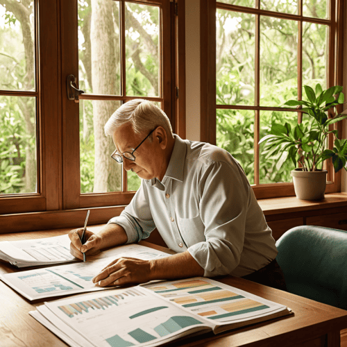 Retirement portfolio allocation guide infographic
