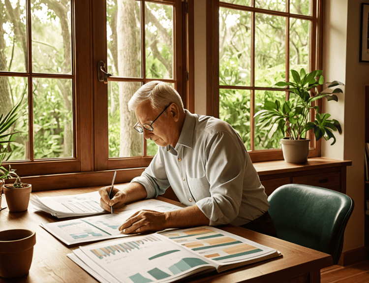 Retirement portfolio allocation guide infographic