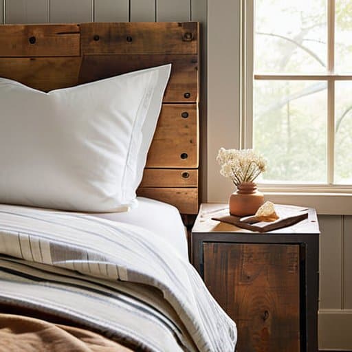 Making a DIY reclaimed wood headboard rustic