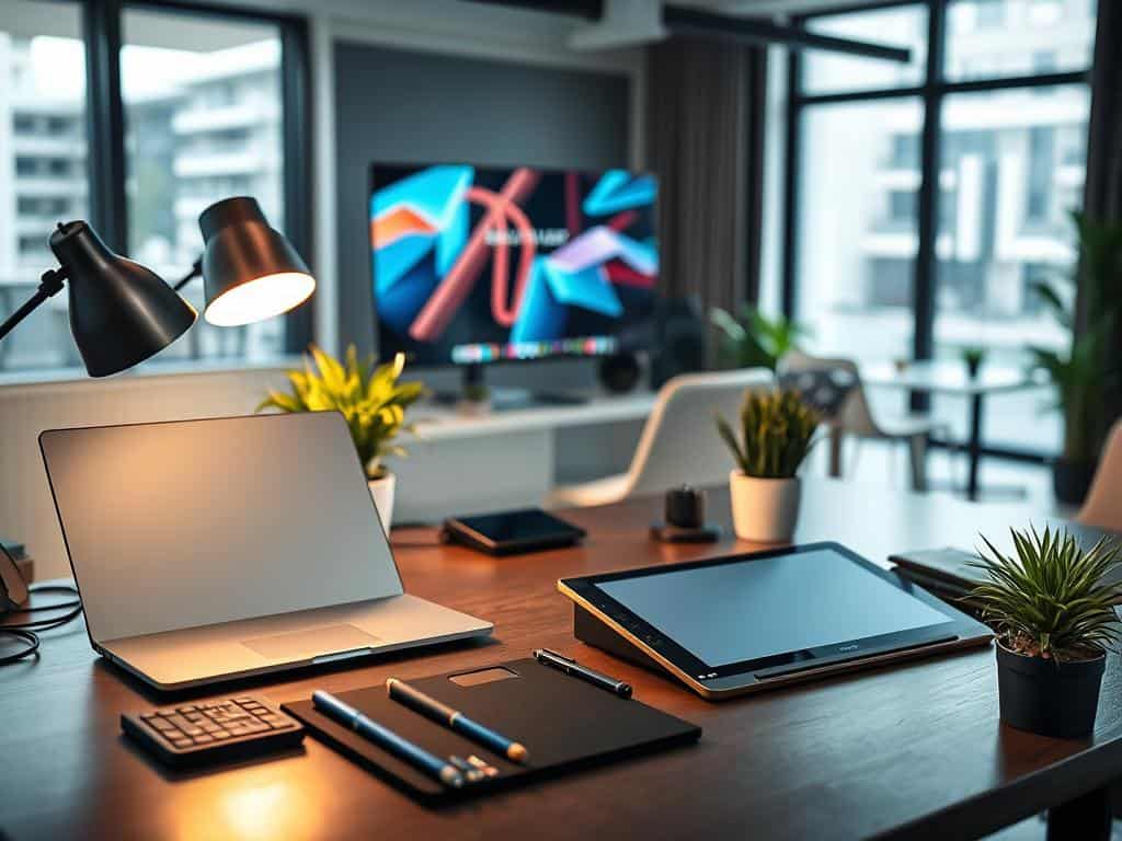 productivity tools in a motivating workspace productivity tools in a motivating workspace