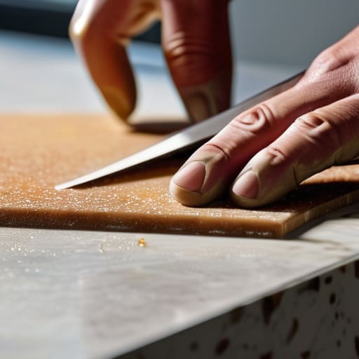How to repair a chipped worktop guide.